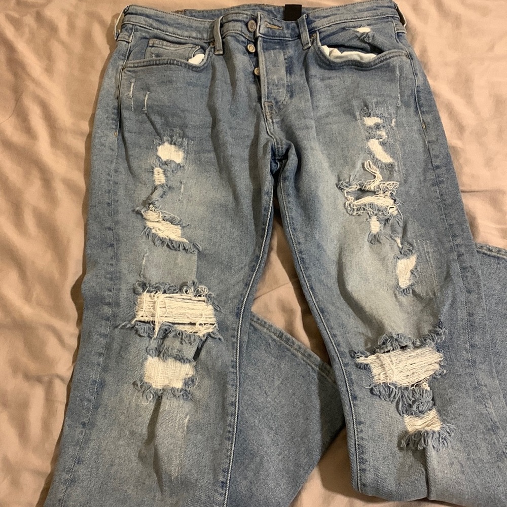 H&M Mens Skinny Ripped Jeans Size 34